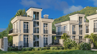 Виллы на берегу Чёрного моря в Батуми с гарантированным доходом 11% годовых (004523)