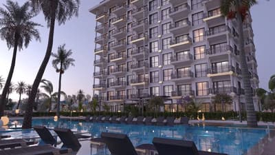 Новая квартира 1+1 в районе Паяллар (00700)