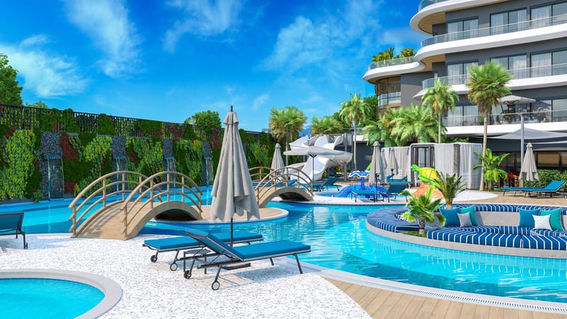 Апартаменты премиум класса на 1й линии моря, район Каргыджак (001416) — фото 8