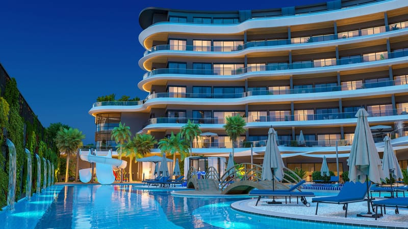 Апартаменты премиум класса на 1й линии моря, район Каргыджак (001416) — фото 13