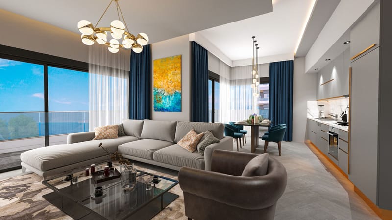 Апартаменты премиум класса на 1й линии моря, район Каргыджак (001416) — фото 16