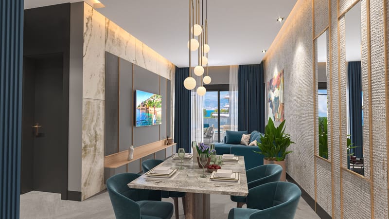 Апартаменты премиум класса на 1й линии моря, район Каргыджак (001416) — фото 26