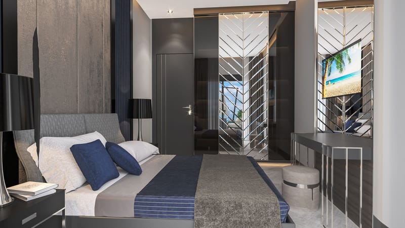 Апартаменты премиум класса на 1й линии моря, район Каргыджак (001416) — фото 30