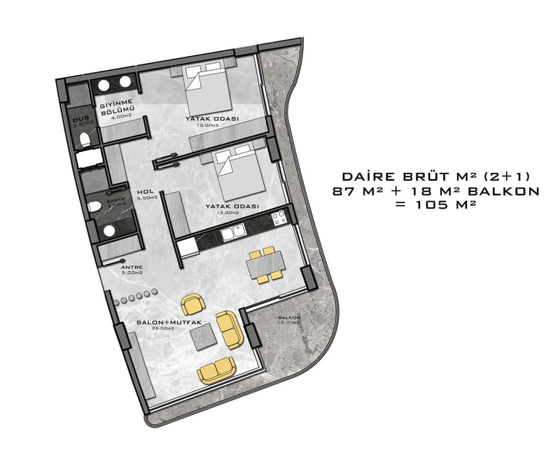 Апартаменты премиум класса на 1й линии моря, район Каргыджак (001416) — фото 50