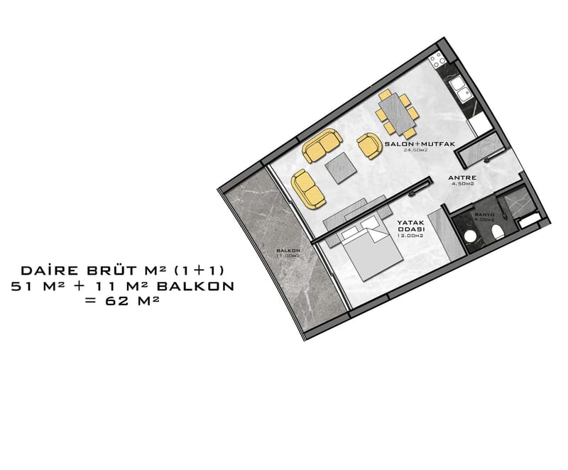 Апартаменты премиум класса на 1й линии моря, район Каргыджак (001416) — фото 55