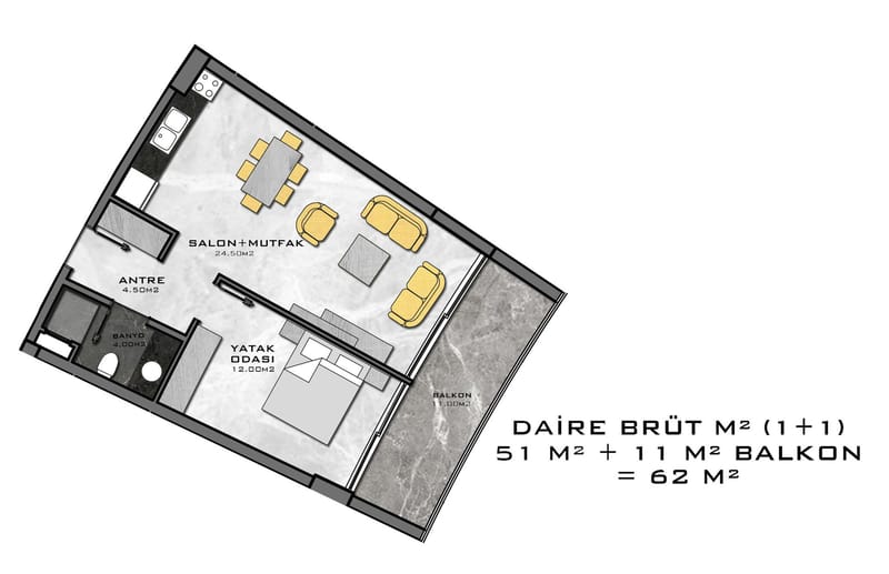 Апартаменты премиум класса на 1й линии моря, район Каргыджак (001416) — фото 56