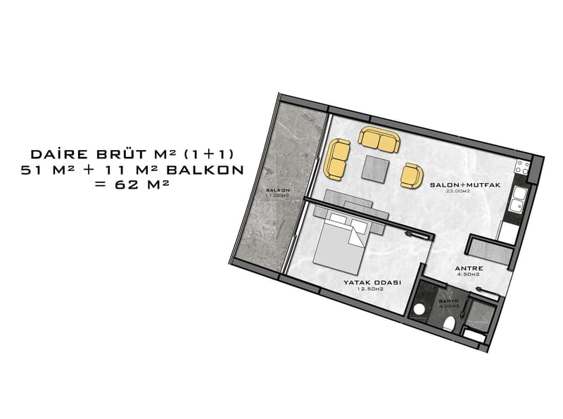 Апартаменты премиум класса на 1й линии моря, район Каргыджак (001416) — фото 57