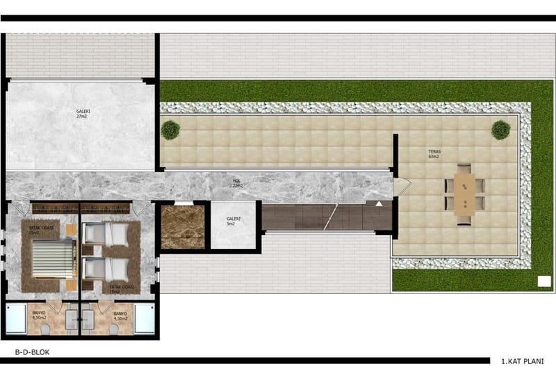 Роскошные виллы от застройщика в Каргыджаке (002422) — фото 20