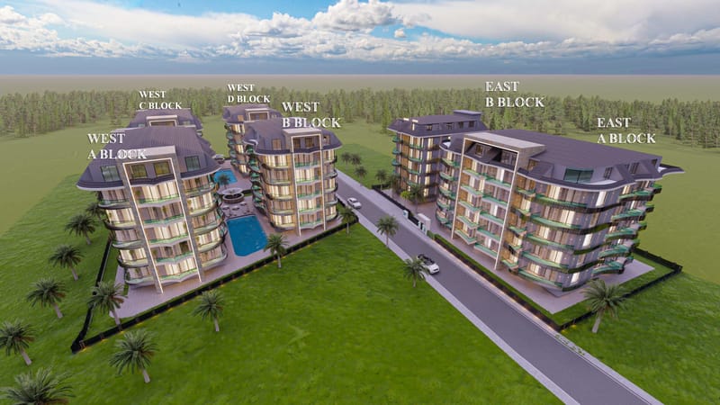 Дуплексы премиум-класса в центре Алании (00752) — фото 1