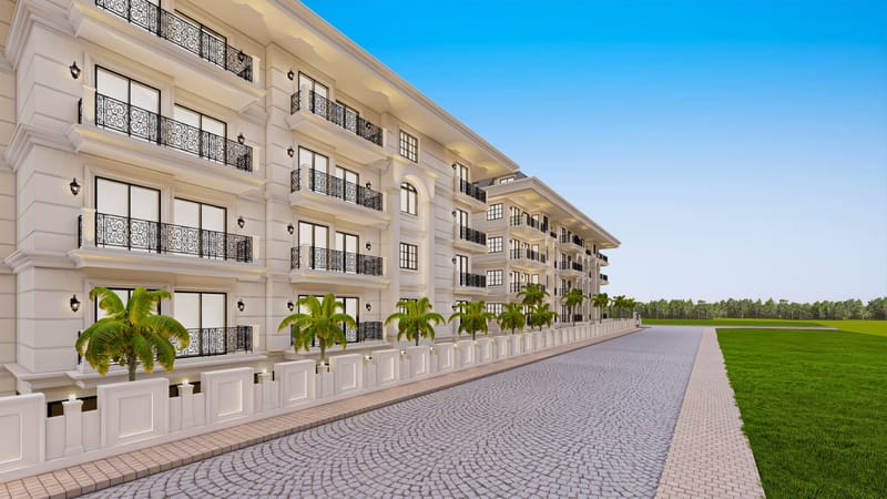 Квартиры у пляжа Клеопатра, в центре Алании (01052) — фото 1