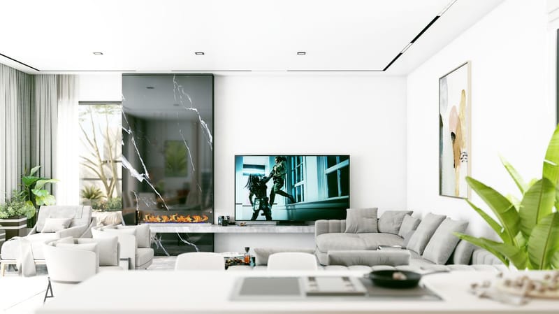 Элитные виллы с прямым видом на море в центре Алании (005420) — фото 20