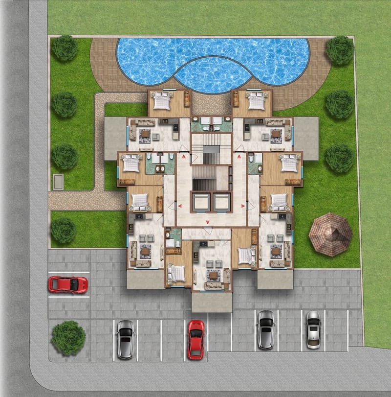 Квартиры в Алании, район Махмутлар (01514) — фото 9