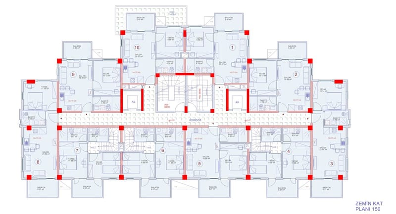 Квартиры в Алании от застройщика, район Авсаллар (01257) — фото 43