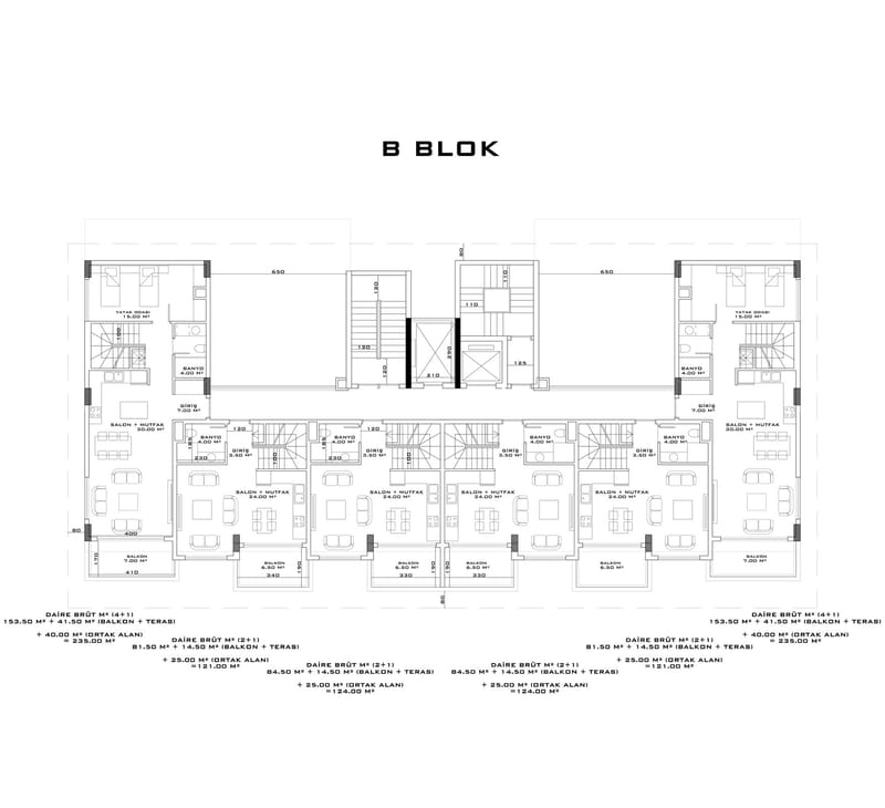 Роскошный жилой комплекс квартир с видом на море, район Махмутлар (01549) — фото 57