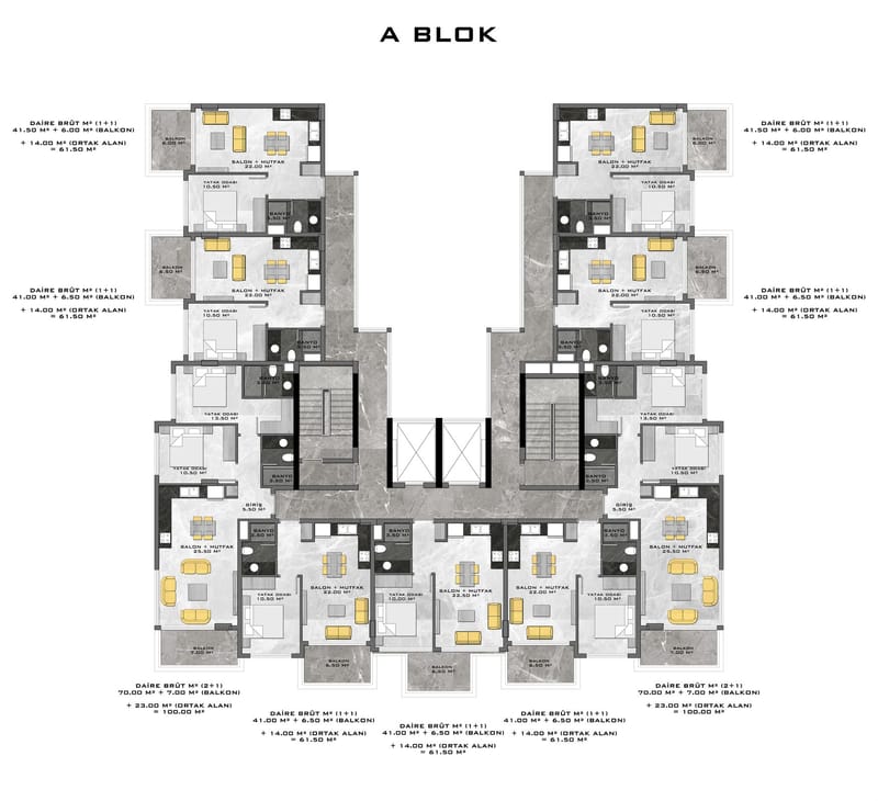 Роскошный жилой комплекс квартир с видом на море, район Махмутлар (01549) — фото 69