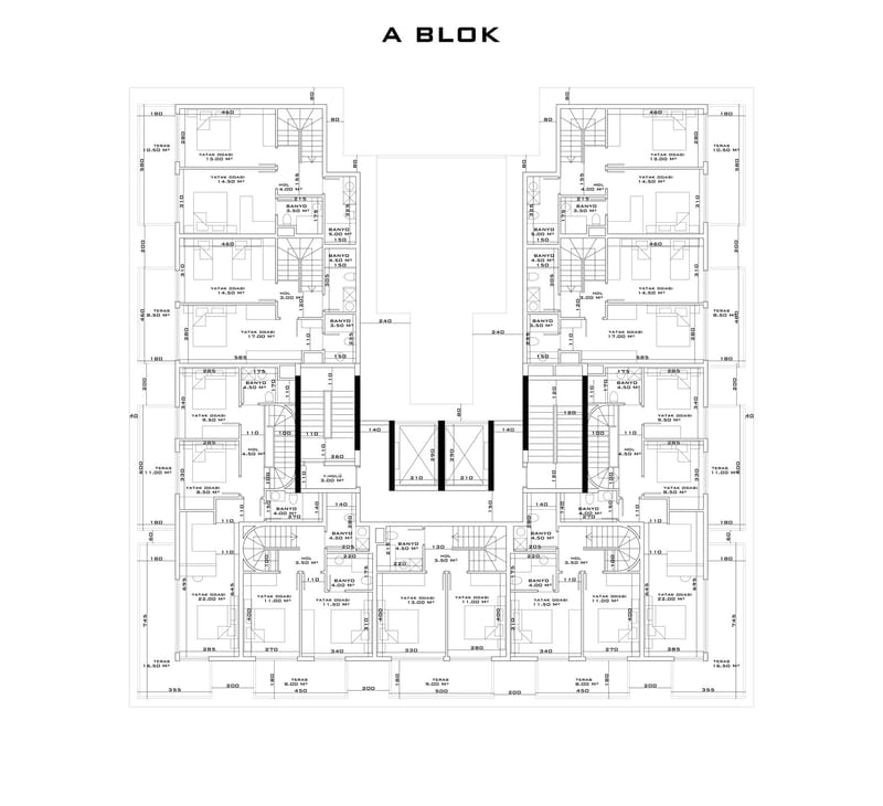Роскошный жилой комплекс квартир с видом на море, район Махмутлар (01549) — фото 62