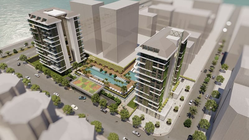 Роскошный жилой комплекс квартир с видом на море, район Махмутлар (01549) — фото 47