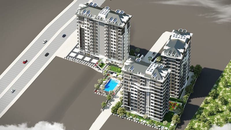 Квартиры в Алании от застройщика, район Махмутлар (001437) — фото 1