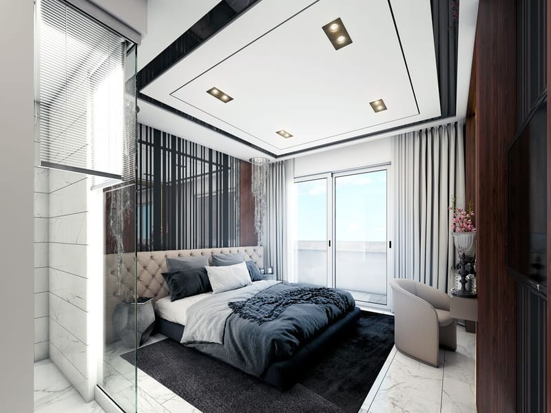 Новый современный проект  в Алании, в тихом районе Кестель (003437) — фото 9