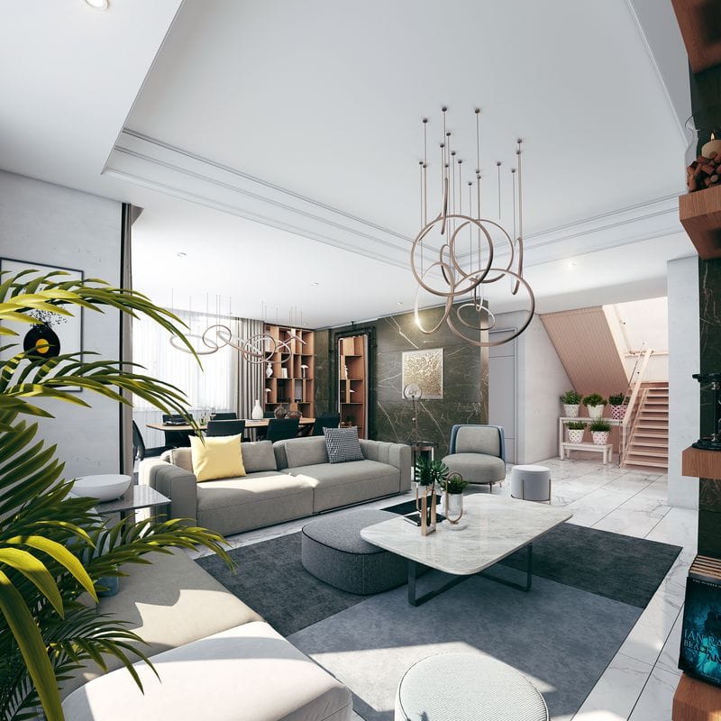 Новый современный проект  в Алании, в тихом районе Кестель (003437) — фото 11