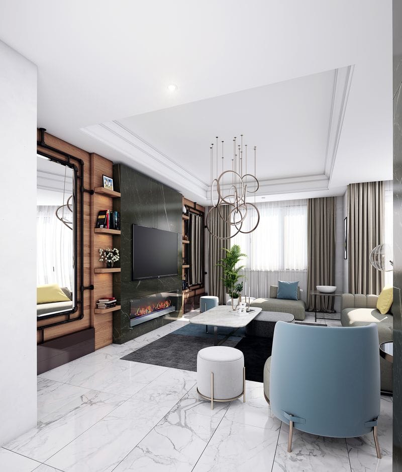 Новый современный проект  в Алании, в тихом районе Кестель (003437) — фото 12