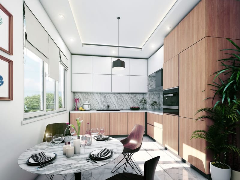 Новый современный проект  в Алании, в тихом районе Кестель (003437) — фото 13