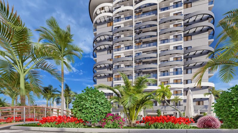 Квартиры в новом ЖК премиум-класса в центре Махмутлара (014458) — фото 5