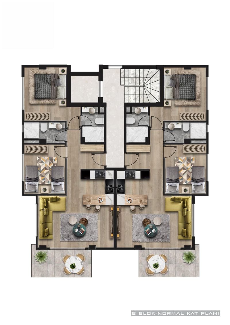 Новый эксклюзивный проект в районе Аланьи – Каргыджак (009416) — фото 21