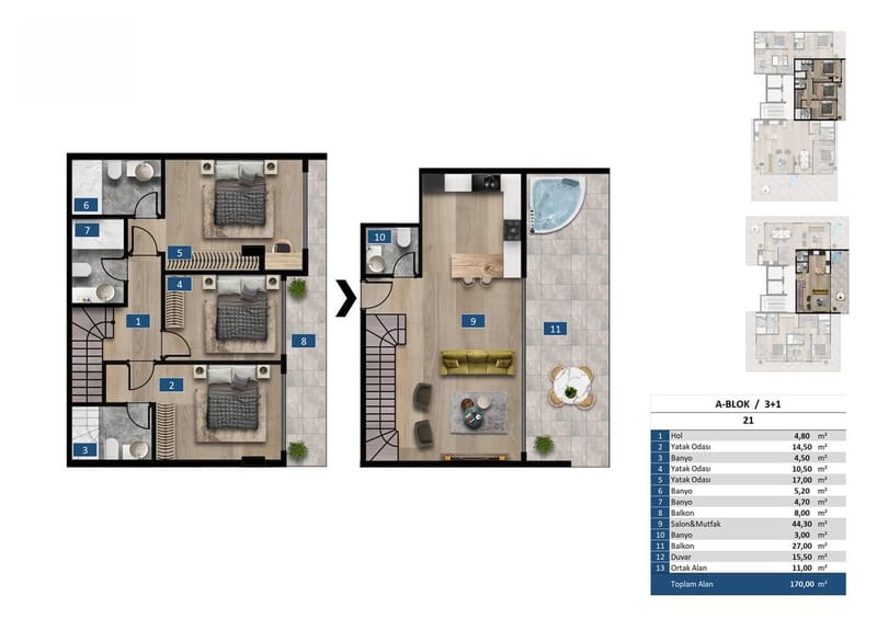 Новый эксклюзивный проект в районе Аланьи – Каргыджак (009416) — фото 26