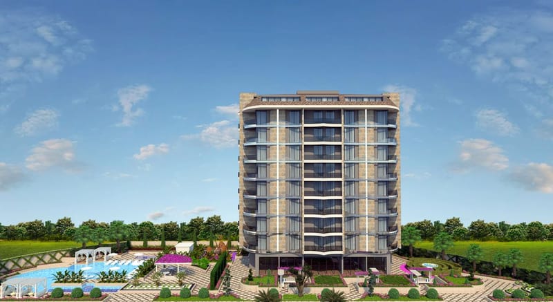 Апартаменты у моря в районе Тосмур (01352) — фото 9