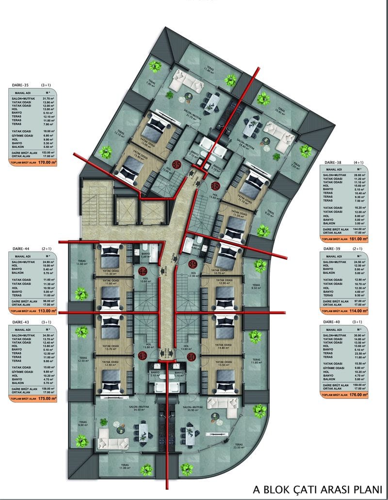 Грандиозный проект в районе Оба, Аланья (015459) — фото 78