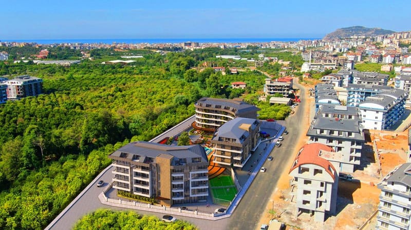 Грандиозный проект в районе Оба, Аланья (015459) — фото 3