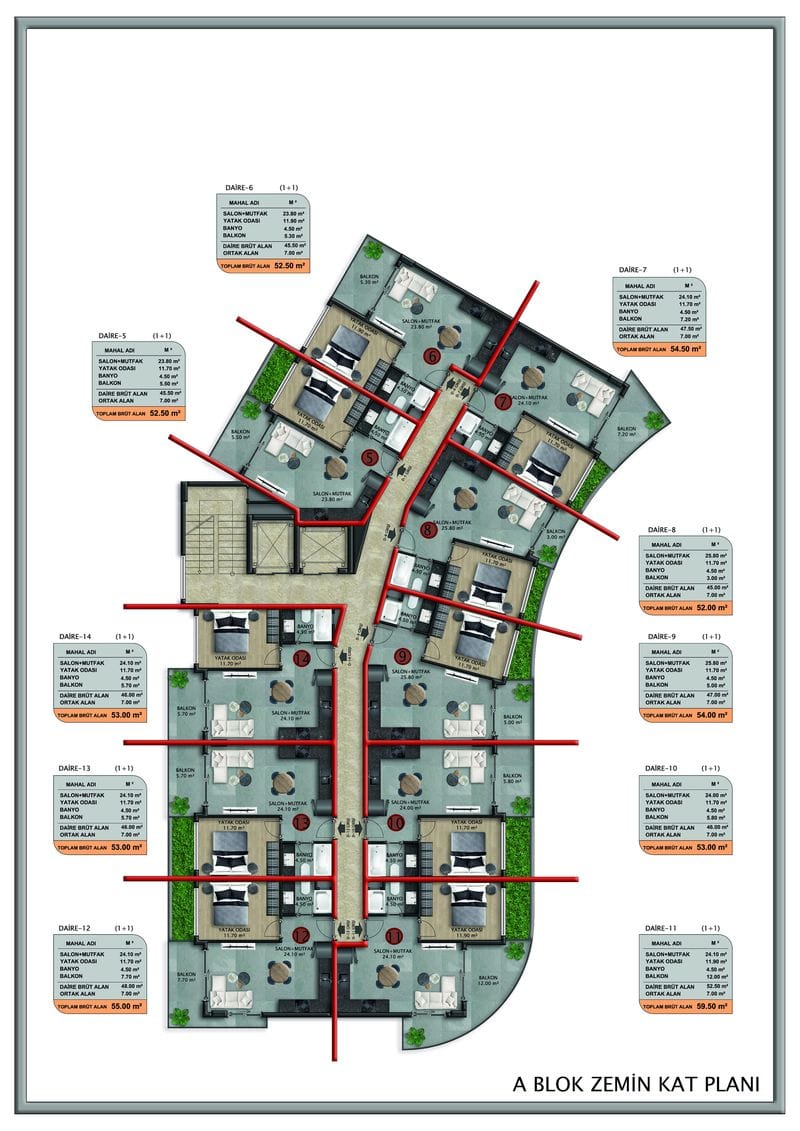 Грандиозный проект в районе Оба, Аланья (015459) — фото 82