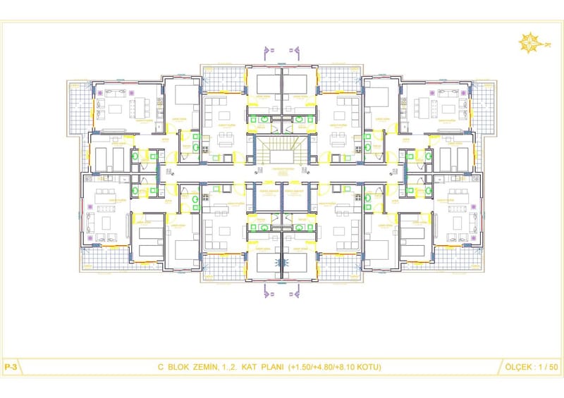 Новый жилой комплекс в районе Оба от застройщика, Алания (00120) — фото 65