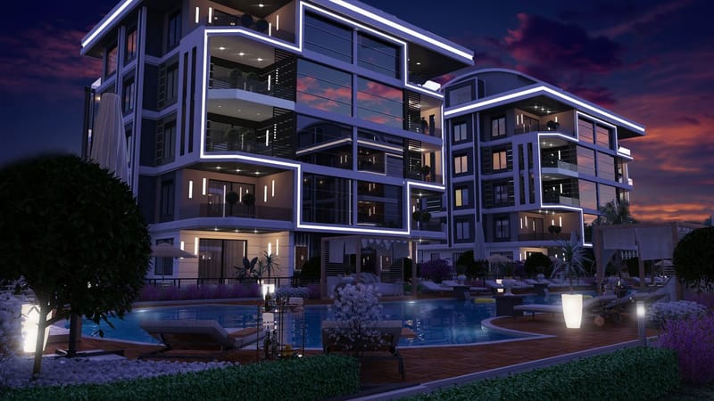 Новый жилой комплекс в районе Оба от застройщика, Алания (00120) — фото 1