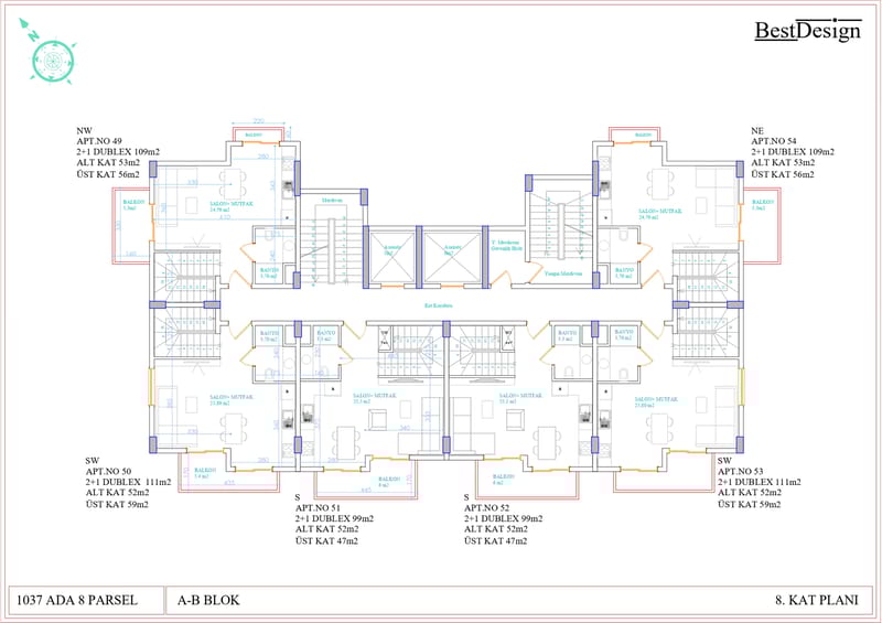 Апартаменты в новом ЖК от застройщика, район Демирташ (01452) — фото 32