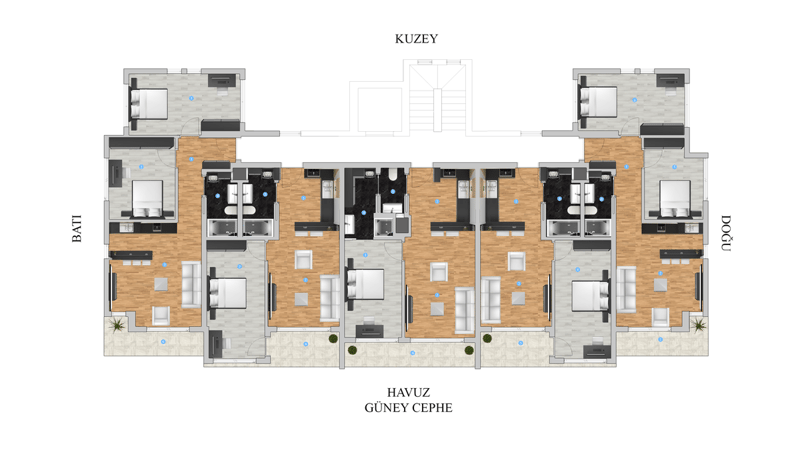 Квартиры в новом ЖК от застройщика, Газипаша (00119) — фото 24
