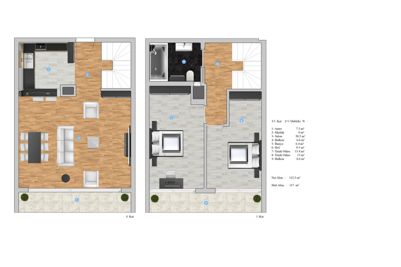 Квартиры в новом ЖК от застройщика, Газипаша (00119) — фото 29