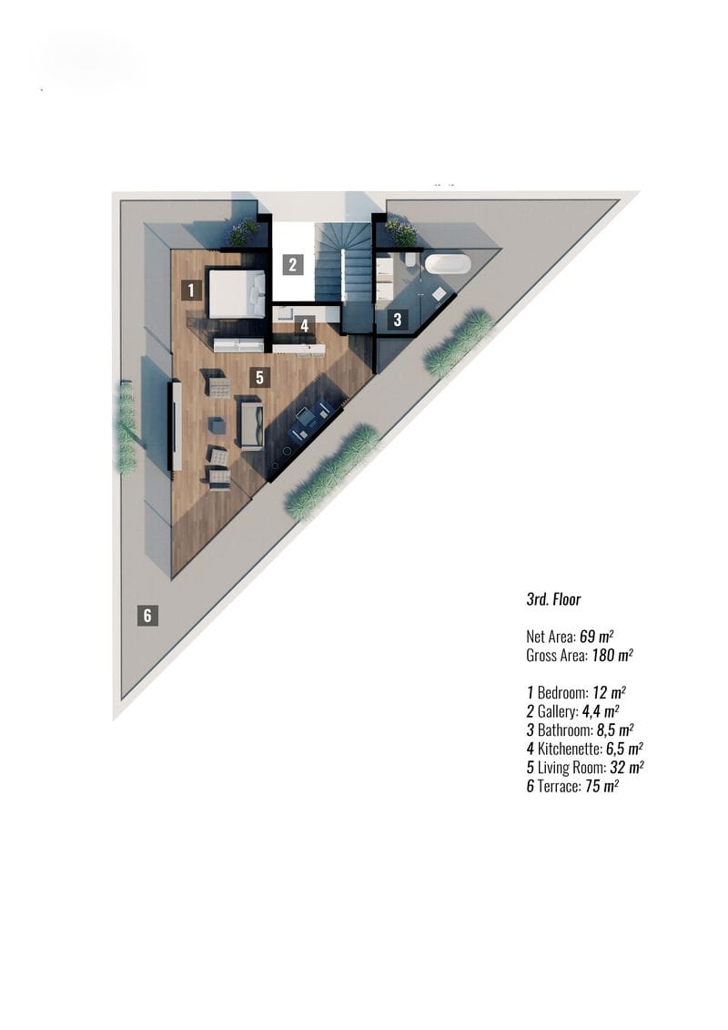 Просторная вилла в районе Каргыджак, Алания (00233) — фото 10