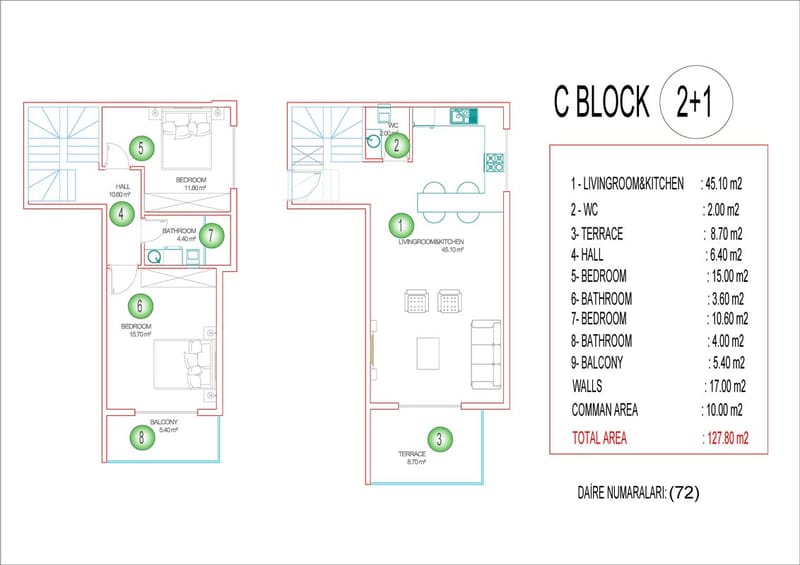 Квартиры в новом ЖК, район Махмутлар (00138) — фото 47