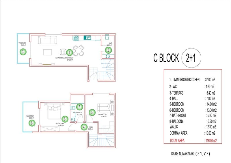 Квартиры в новом ЖК, район Махмутлар (00138) — фото 49