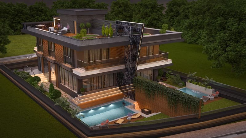 Вилла у  моря в Авсалларе, Алания (00743) — фото 2