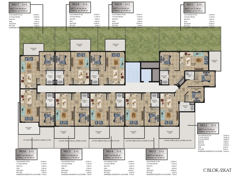 Эксклюзивные квартиры от застройщика, район Авсаллар (00161) — фото 39