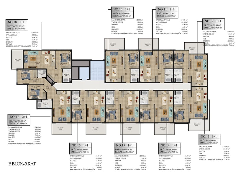 Эксклюзивные квартиры от застройщика, район Авсаллар (00161) — фото 48