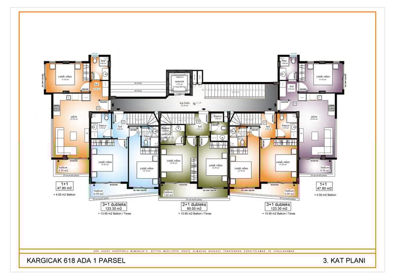Премиум апартаменты с видом на море в Каргыджак, Алания (00265) — фото 27