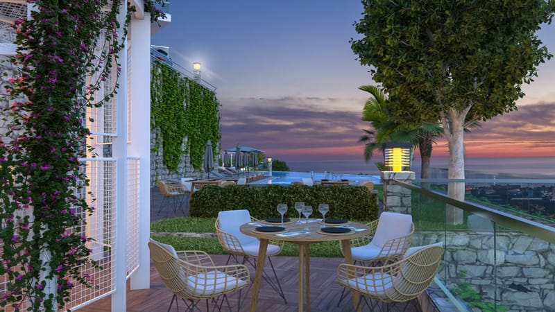 Премиум апартаменты с видом на море в Каргыджак, Алания (00265) — фото 15