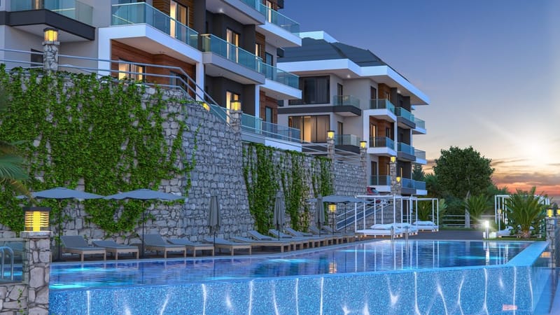 Премиум апартаменты с видом на море в Каргыджак, Алания (00265) — фото 8