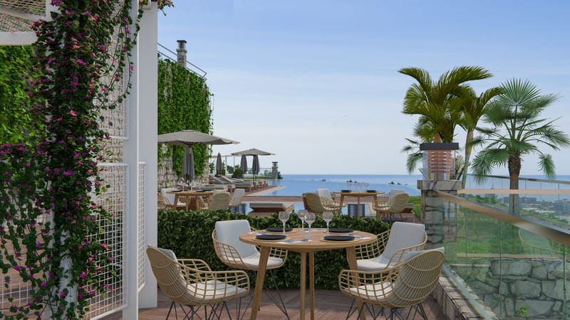 Премиум апартаменты с видом на море в Каргыджак, Алания (00265) — фото 16