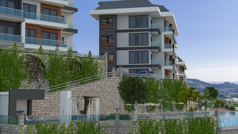 Премиум апартаменты с видом на море в Каргыджак, Алания (00265) — фото 2