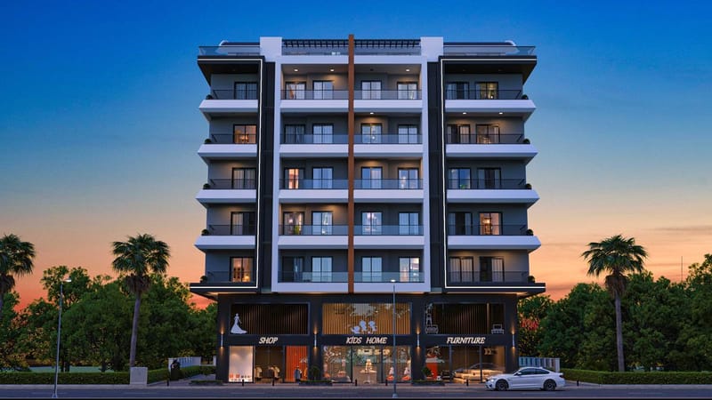 Апартаменты у моря на этапе строительства в Махмутлар, Алания (00107) — фото 7